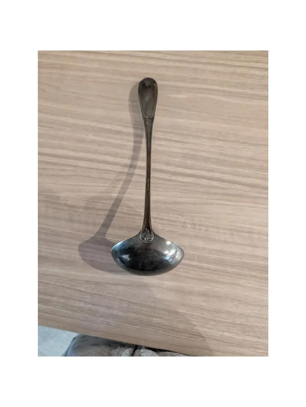 Antique Meriden Britannia 1848 Olive Soup Punch Ladle 11 1/4